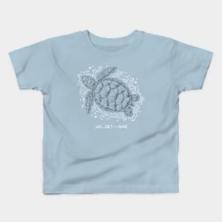 Sea Turtle Sketch Kids T-Shirt